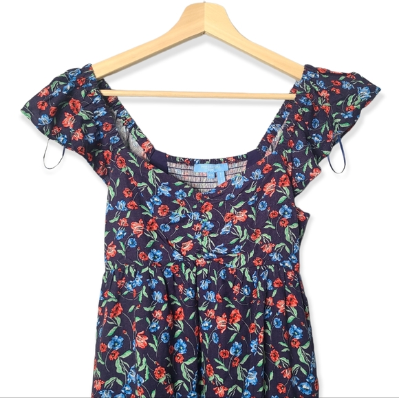 Draper James RSVP Flutter Babydoll Midi Dress - Picture 3 of 7